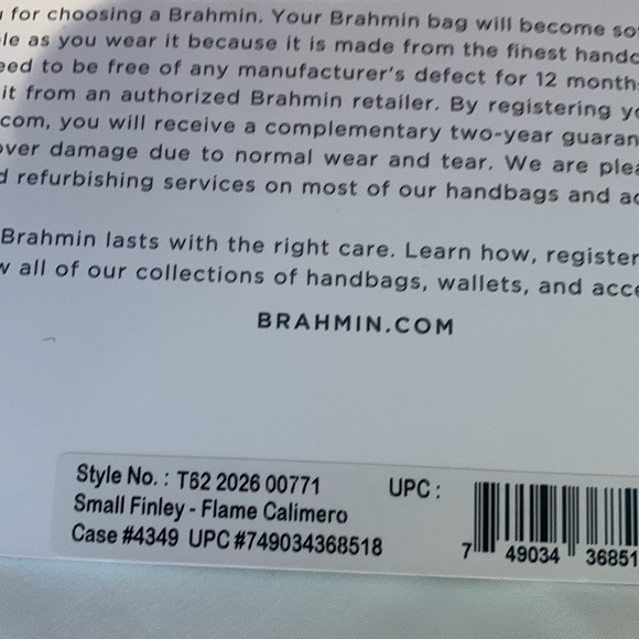 Brahmin Calimero Collection Small Finley Satchel Bag - Picture 9 of 16